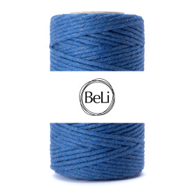 NIEBIESKI Sznurek do makram 2mm 50m