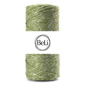 SREBRZYSTA MATCHA Sznurek do makram 3mm 100m