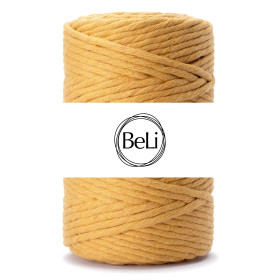 MUSZTARDOWY Sznurek do makram 5mm 100m