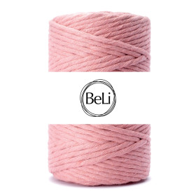 PUDROWY RÓŻ Sznurek do makram 5mm 100m