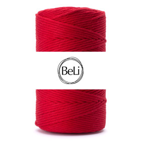 CZERWONY Sznurek do makram 5mm 100m