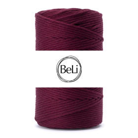 BURGUNDOWY Sznurek do makram 5mm 100m