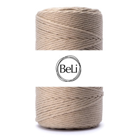 BEŻOWY Sznurek do makram 5mm 100m