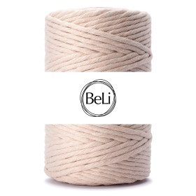 WANILIOWY Sznurek do makram 5mm 100m