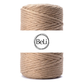 CIEMNOBEŻOWY Sznurek do makram 5mm 100m