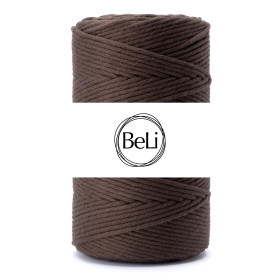 BRĄZOWY Sznurek do makram 5mm 100m