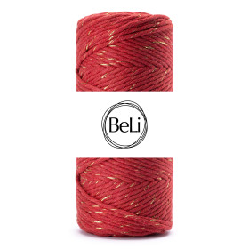 ZŁOCISTA MALINA Sznurek do makram 3mm 200m